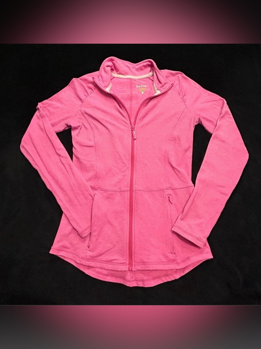 Lilly Pulitzer Bright Pink Full-Zip Jacket